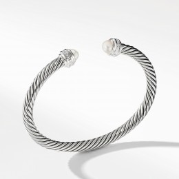 Cable Classics Collectiona® Bracelet with Pearls and Diamonds