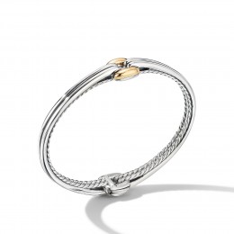 Thoroughbred® Center Link Bracelet with 18K Yellow Gold