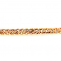 An 18k Yellow Gold 7mm Cuban Link Chain Bracelet