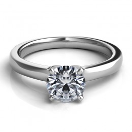 Platinum Solitaire Engagement Ring Setting 