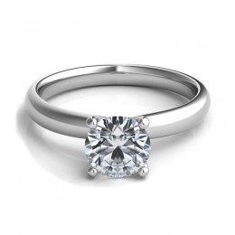 Platinum Solitaire Engagement Ring Setting 