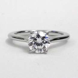18k White Gold Semi Mount Engagement Ring