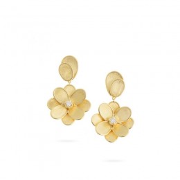 Lunaria Petali Diamond Flower Drop Earrings