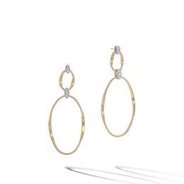 Marco Bicego 18k Yellow And White Gold Marrakech Onde Collection Earrings
