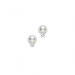 Mikimoto South Sea Pearl Stud Earrings In 18k White Gold 