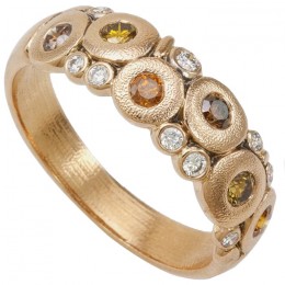 Alex Sepkus 18k Rose Gold Candy Diamond Ring