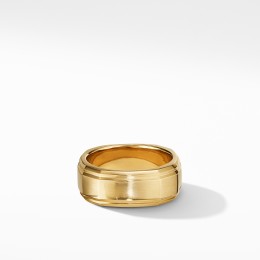 Deco Band Ring in 18K Gold
