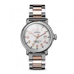 Runwell 3HD 36mm, Silver and Rose Gold Bracelet Watch