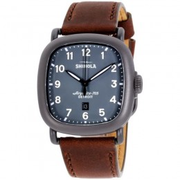 Guardian 41.5 x 43mm, Cattail Brown Leather Strap Watch