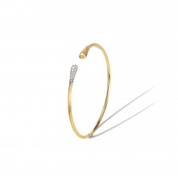 Marco Bicego Lucia 18k Yellow Gold And Diamond Kissing Cuff