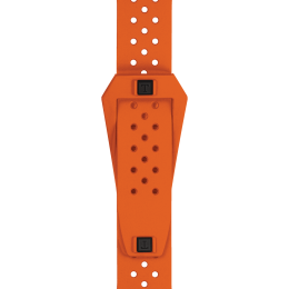 Tissot Official orange Sideral S rubber strap