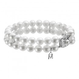 Mikimoto Double Strand Pearl Bracelet 