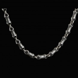 William Henry Ardent Necklace In Silver 24 Inches.