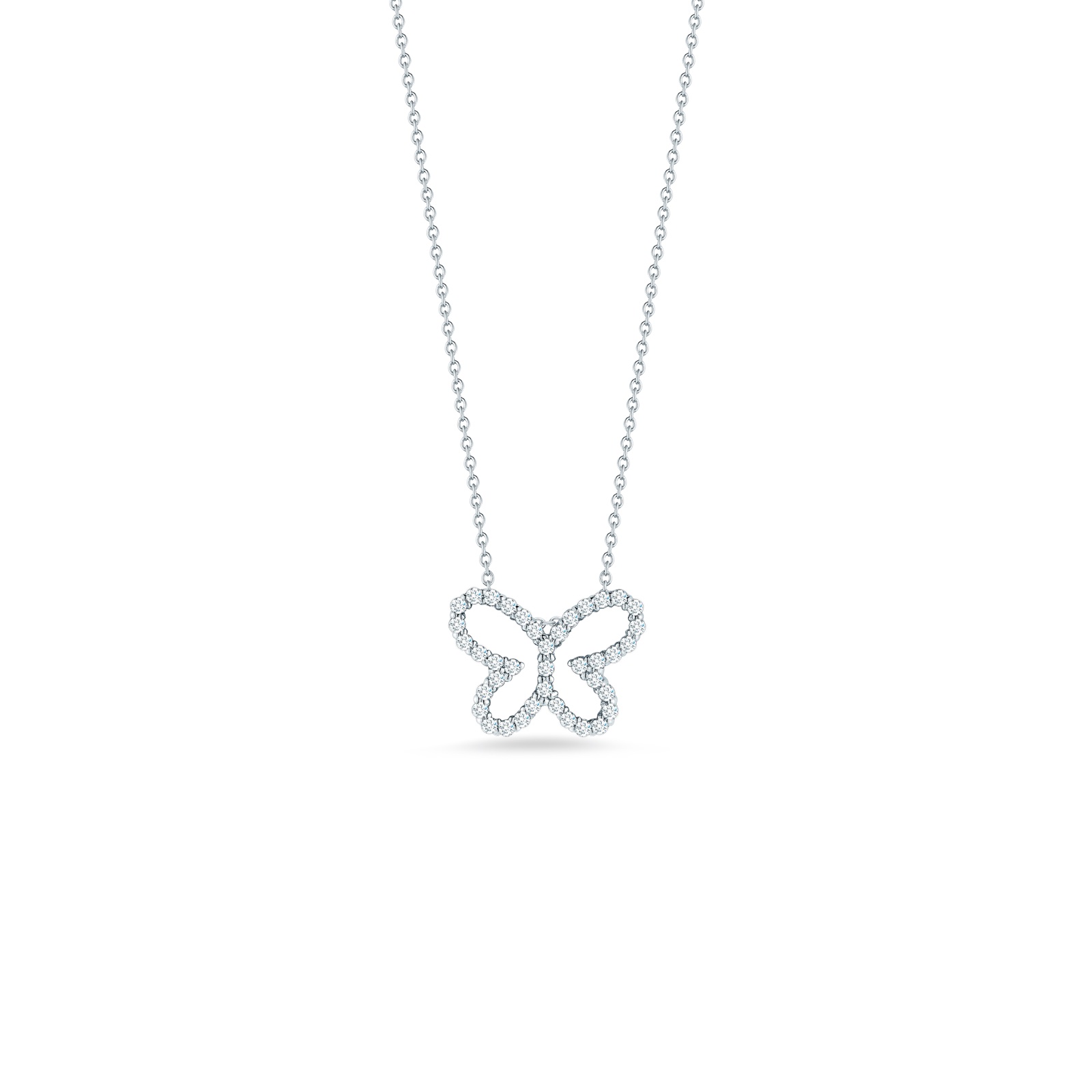 Roberto Coin Tiny Treasures Butterfly Pendant With Diamonds