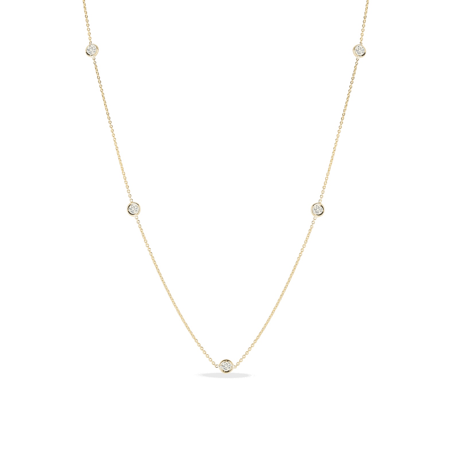 Diamonds By The Inch 5 Station Necklace 