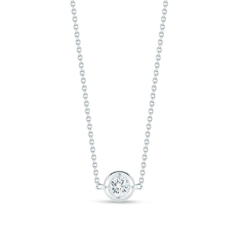 18k Gold Single Station Necklace