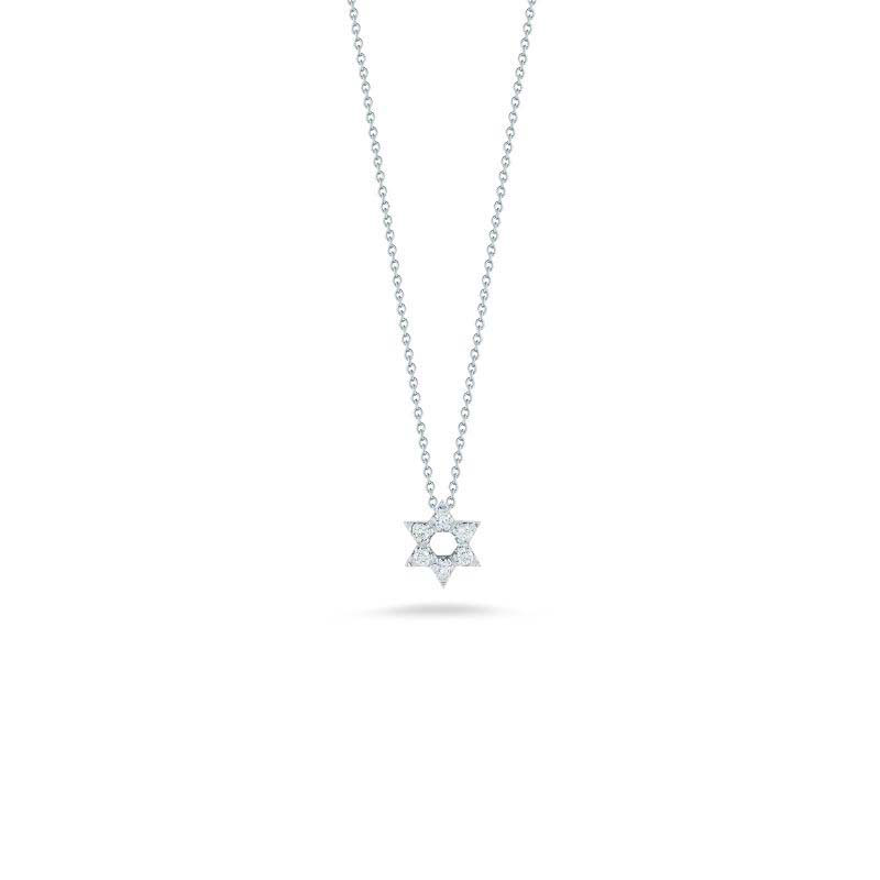 Roberto Coin 18Kt Gold Star Of David Pendant With Diamonds