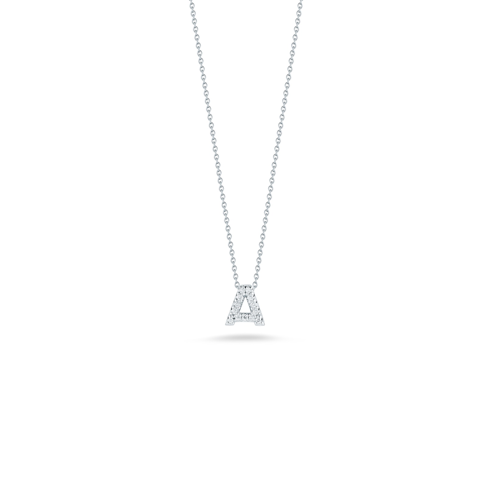 Roberto Coin Love Letter A Pendant With Diamonds