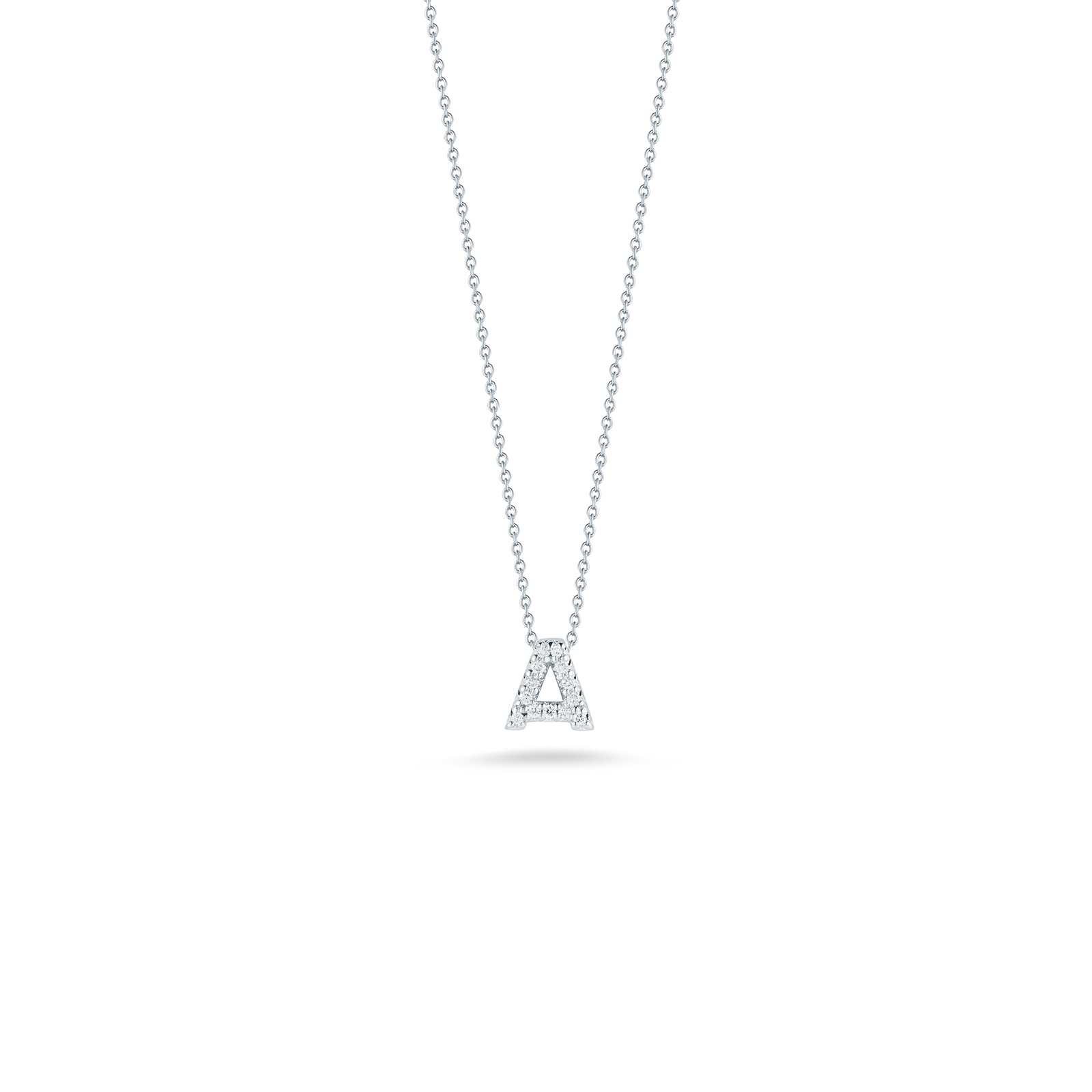 Roberto Coin Love Letter A Pendant With Diamonds