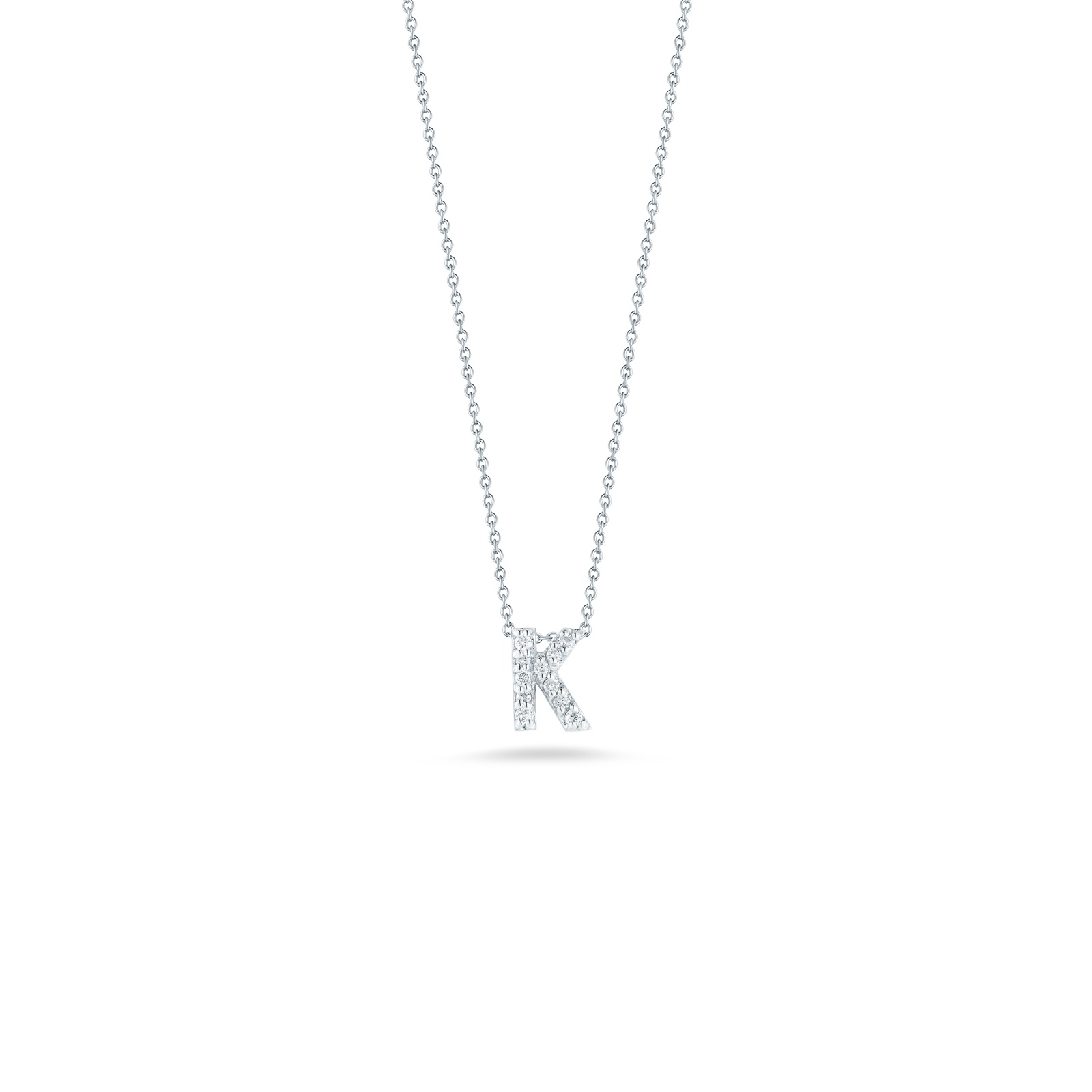 Roberto Coin Love Letter K Pendant With Diamonds