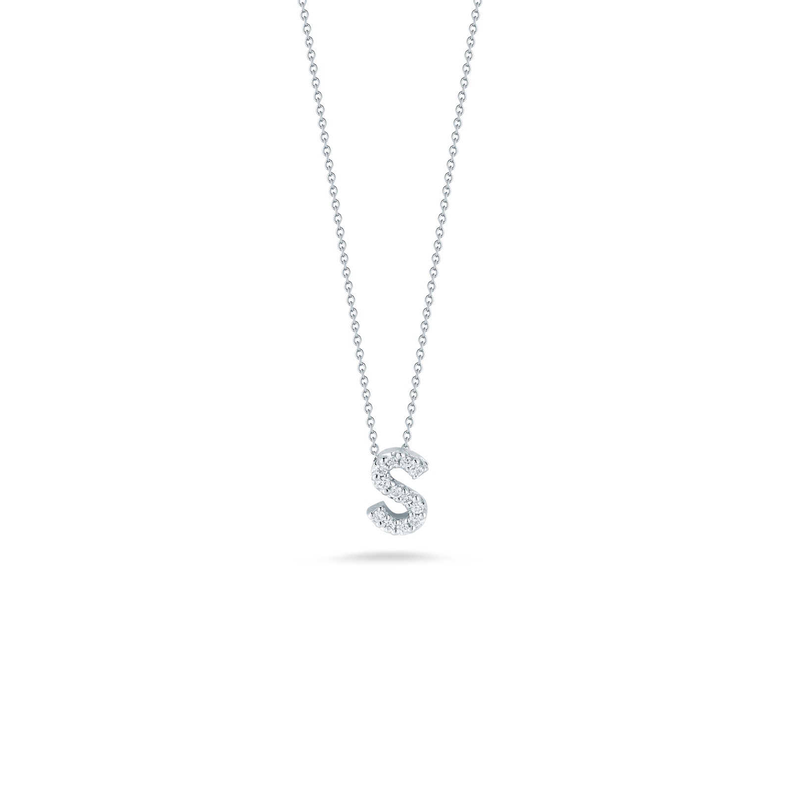 Diamond Love Letter S Necklace