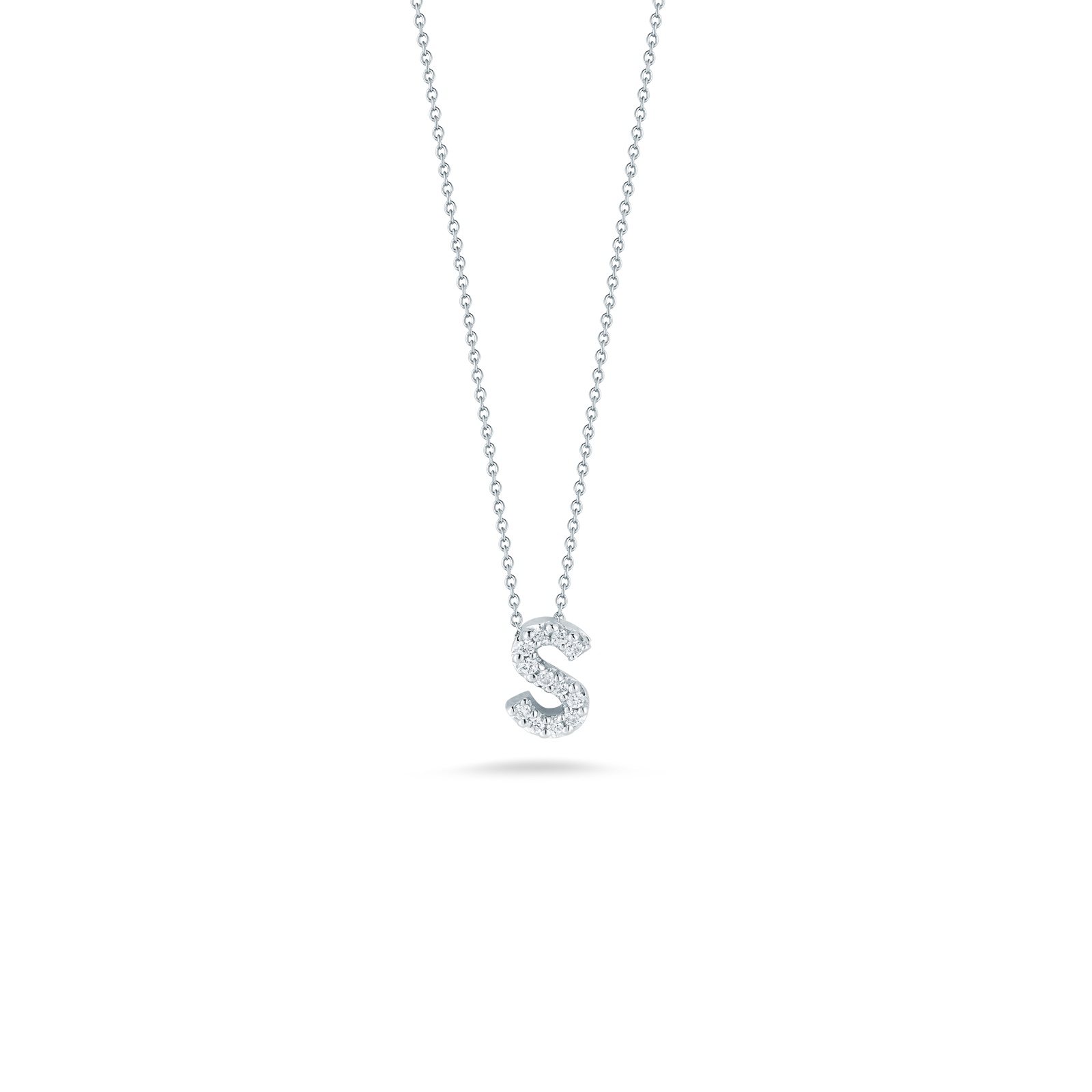 Roberto Coin Love Letter S Pendant With Diamonds