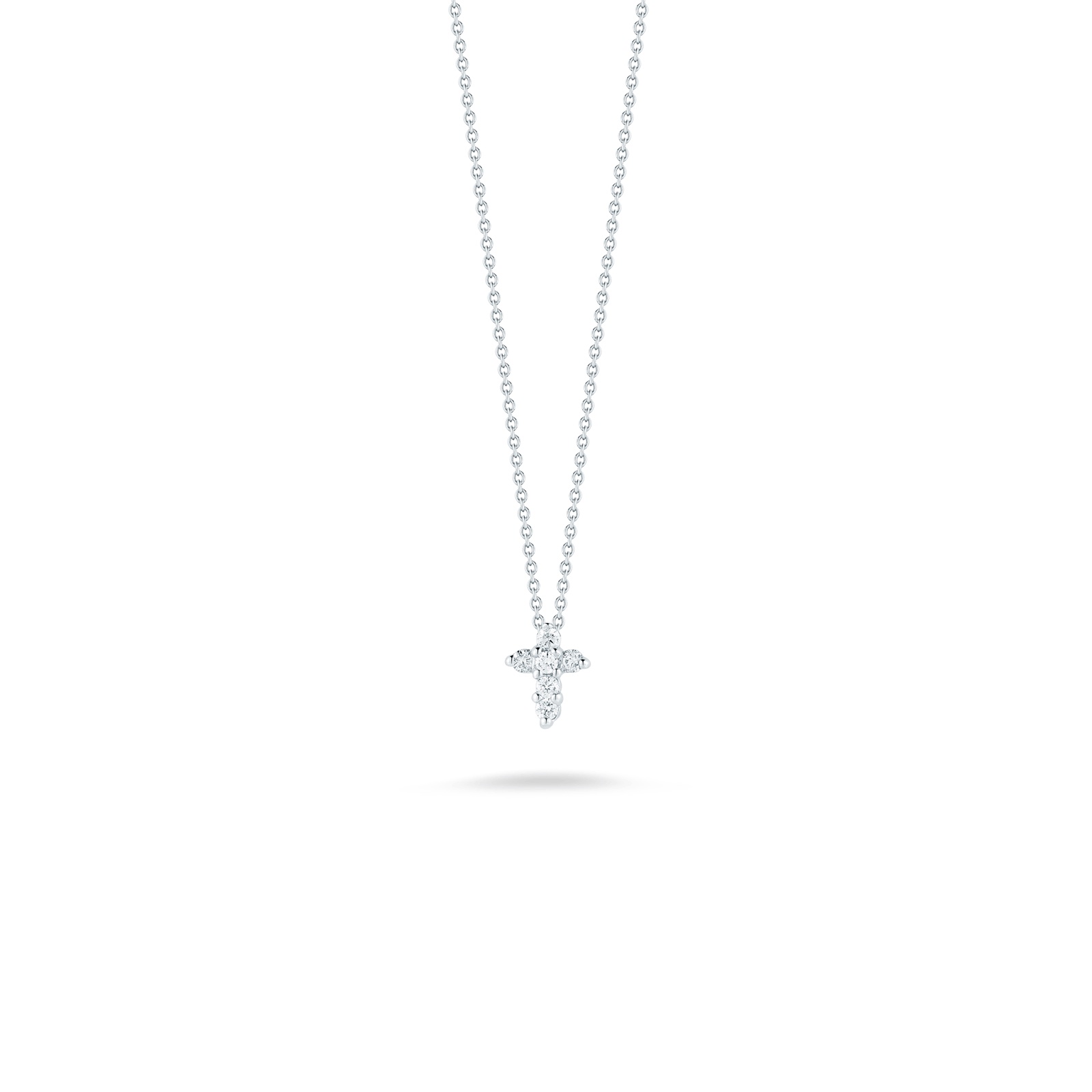 18k Gold Tiny Treasures Diamond Baby Cross Necklace