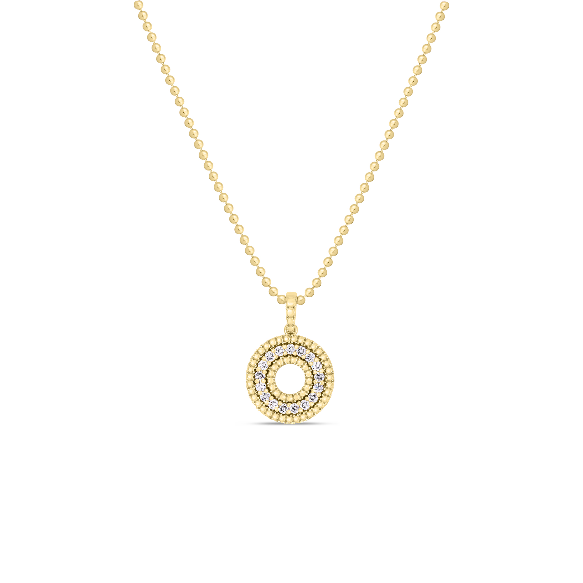 Siena Medium Circle Pendant Necklace