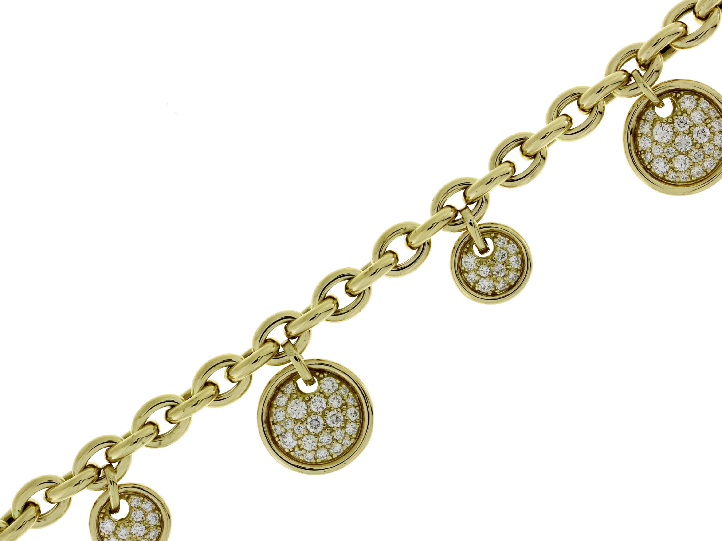 Damaso 18k Yellow Gold Diamond Bracelet