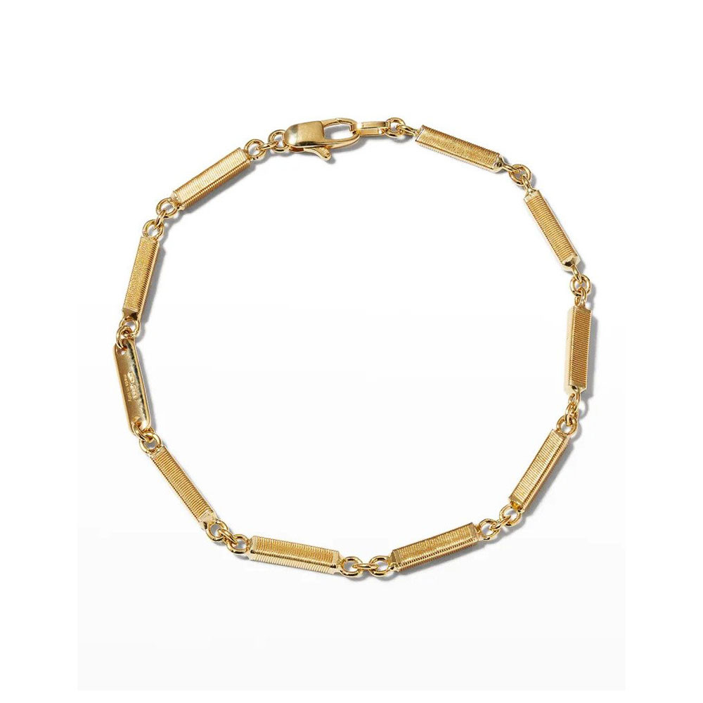 Manufacturer of Mens 18k gold leather bracelet-mlb100 | Jewelxy - 159504