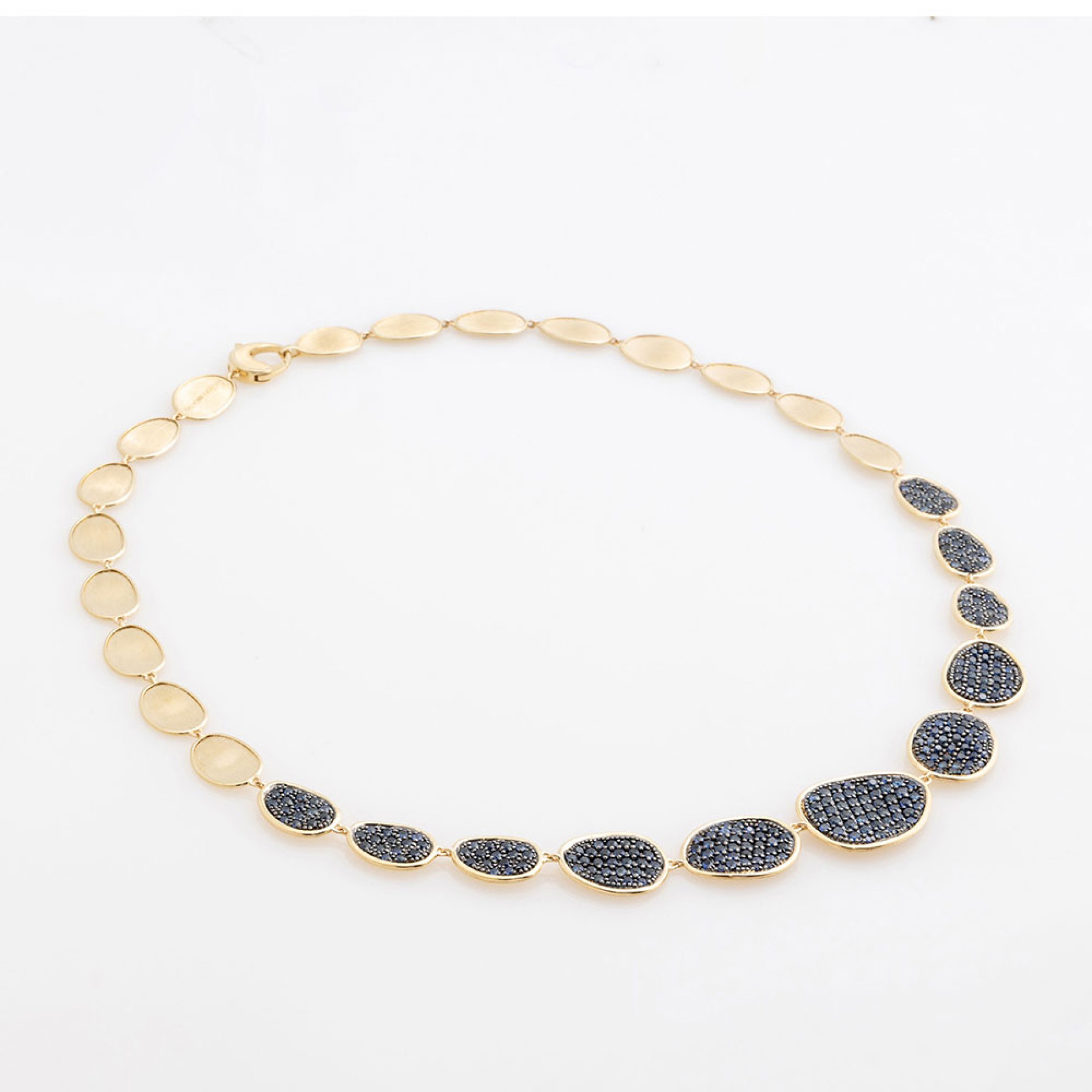 Marco Bicego 18k Lunaria Blue Sapphire Necklace