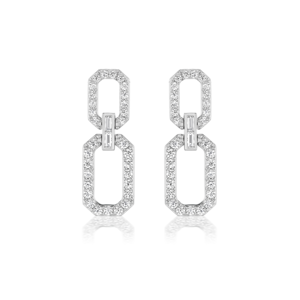Octogonal Long Earrings