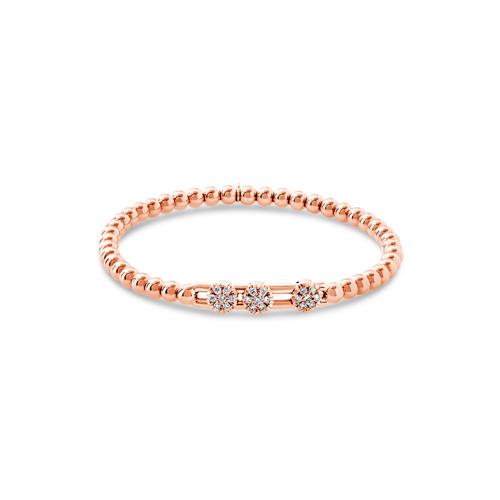 Hulchi Belluni 18k Rose Gold Tresore Bracelet