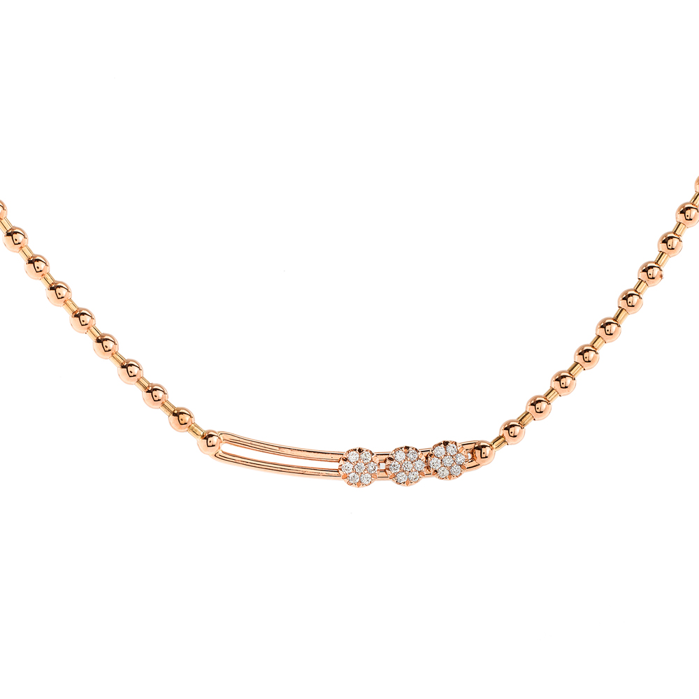 Hulchi Belluni 18k Rose Gold Tresore Stretch Bracelet