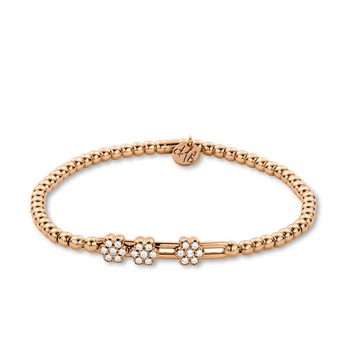 Hulchi Belluni 18k Rose Gold Tresore Bracelet