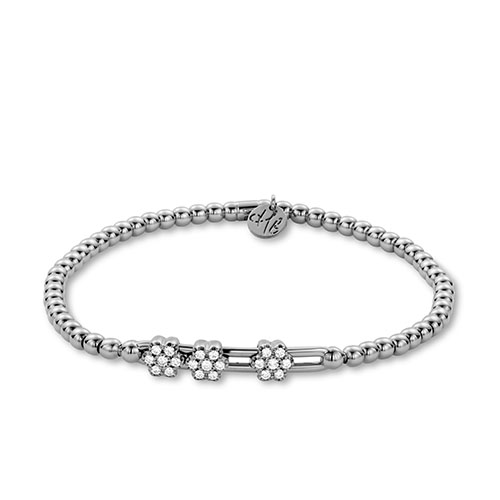 Hulchi Belluni 18k White Gold Tresore Bracelet