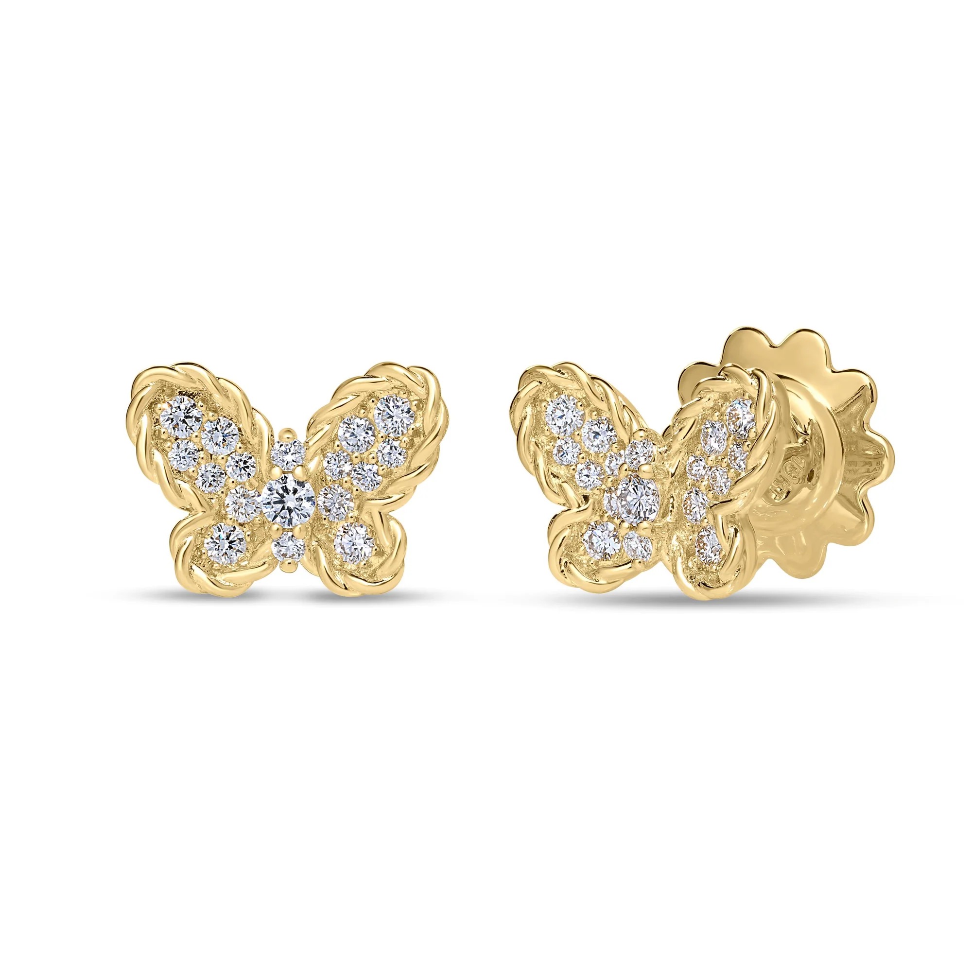 Jasmine Butterfly Stud Earrings, Small