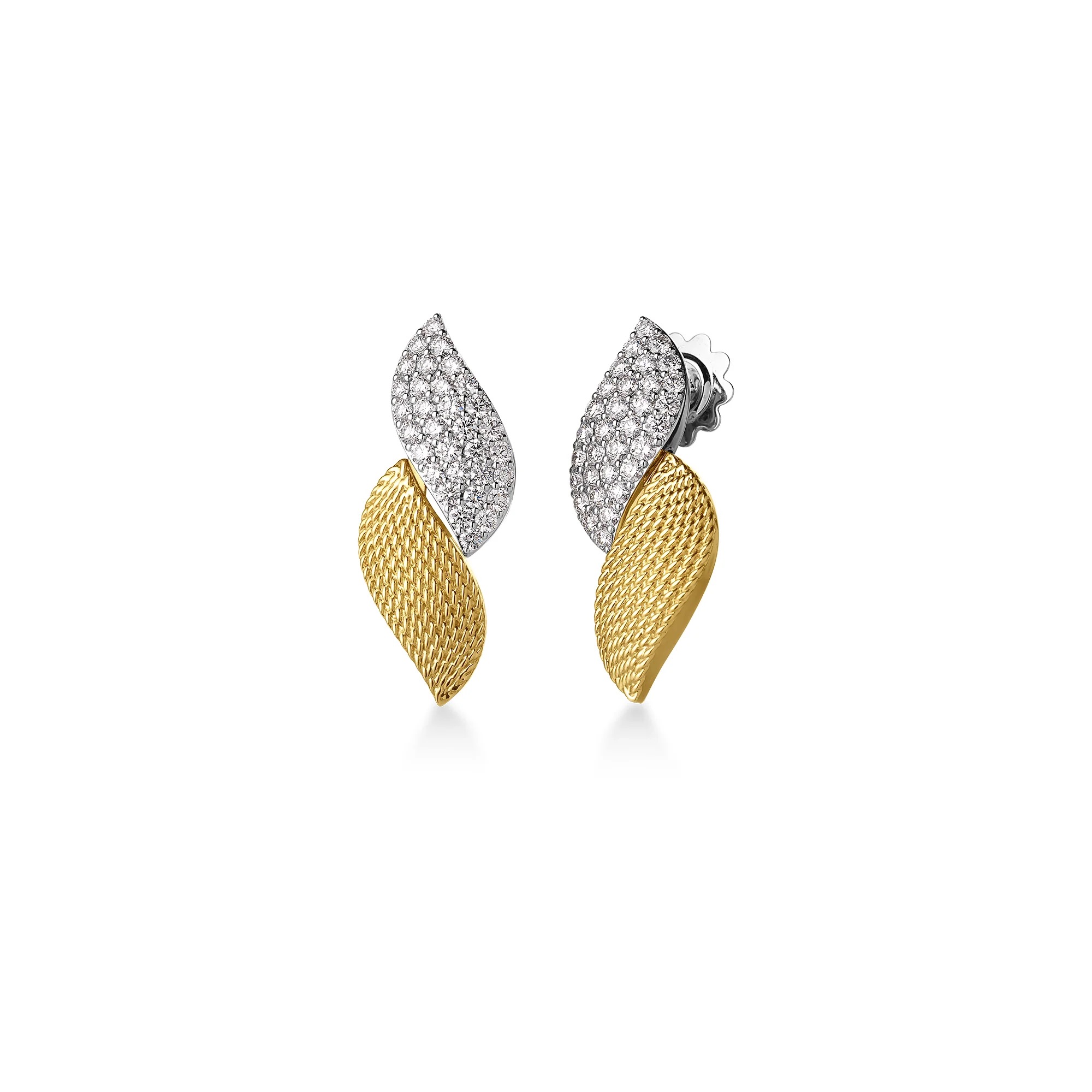 San Marco Diamond Textured Earrings