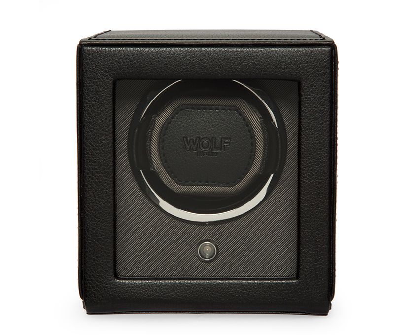 Wolf Brown Cub Single Watch Winder With Cover