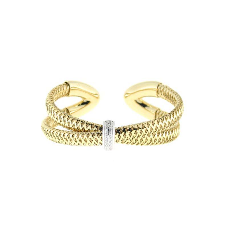 Roberto Coin 18k Yellow Gold Primavera Double Crossover Bracelet