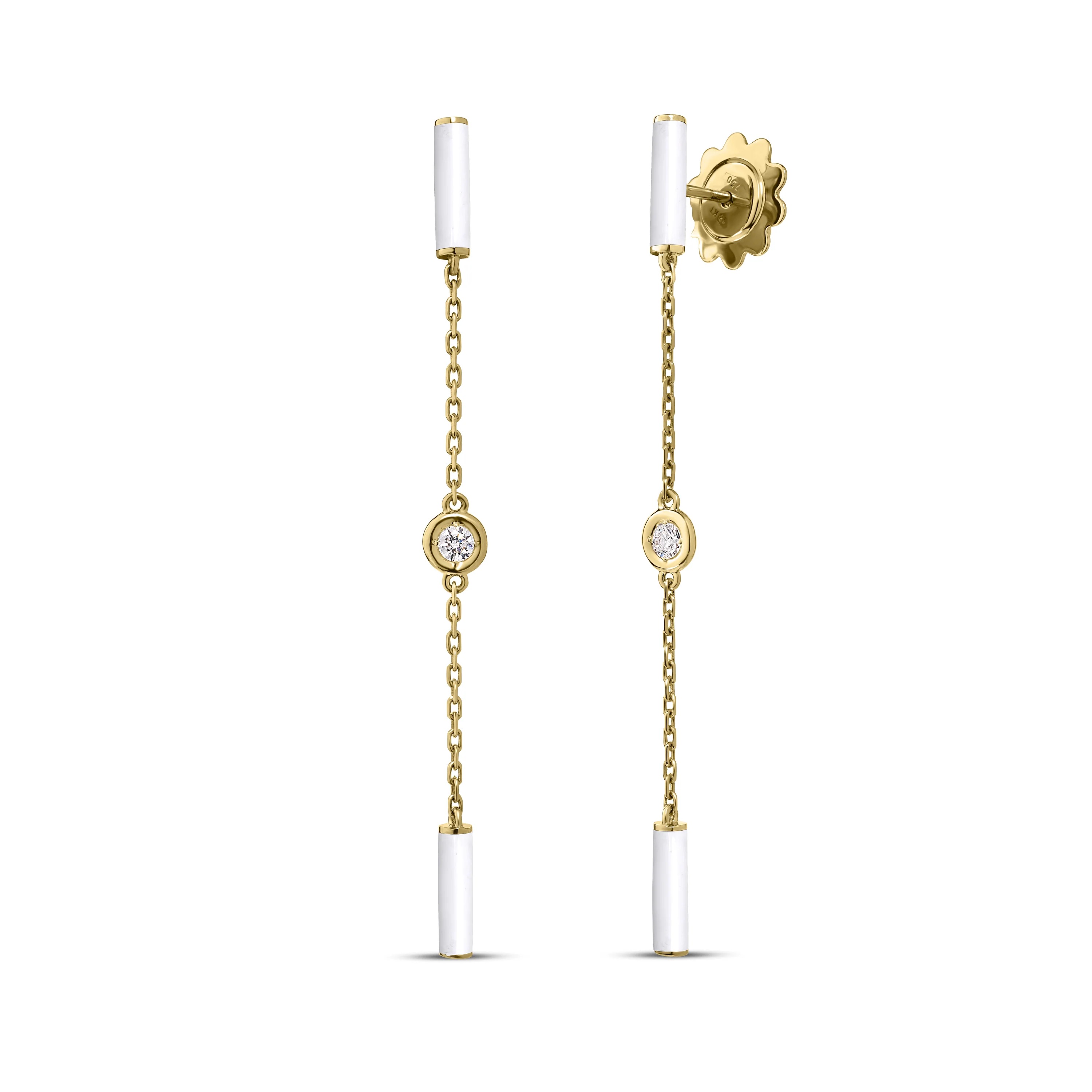 Diamonds By The Inch Bar Dangle Earrings
