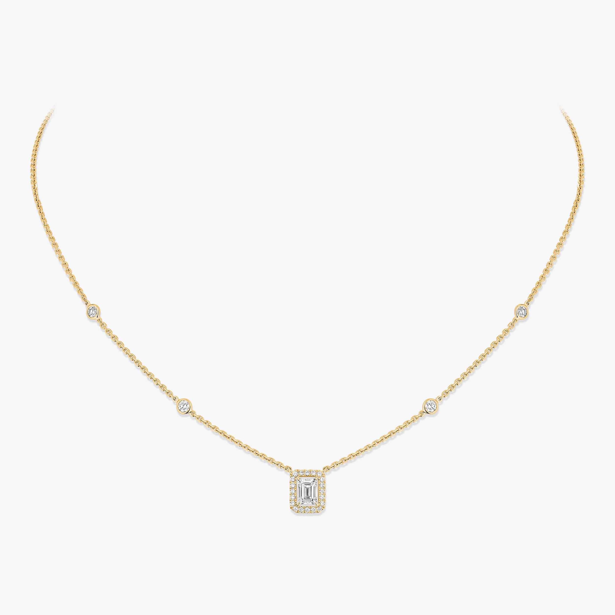 Joy Emerald-cut Diamond Necklace