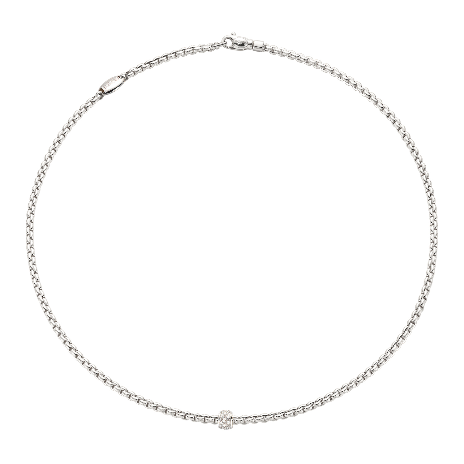 Fope Rope Necklace With Diamonds 
