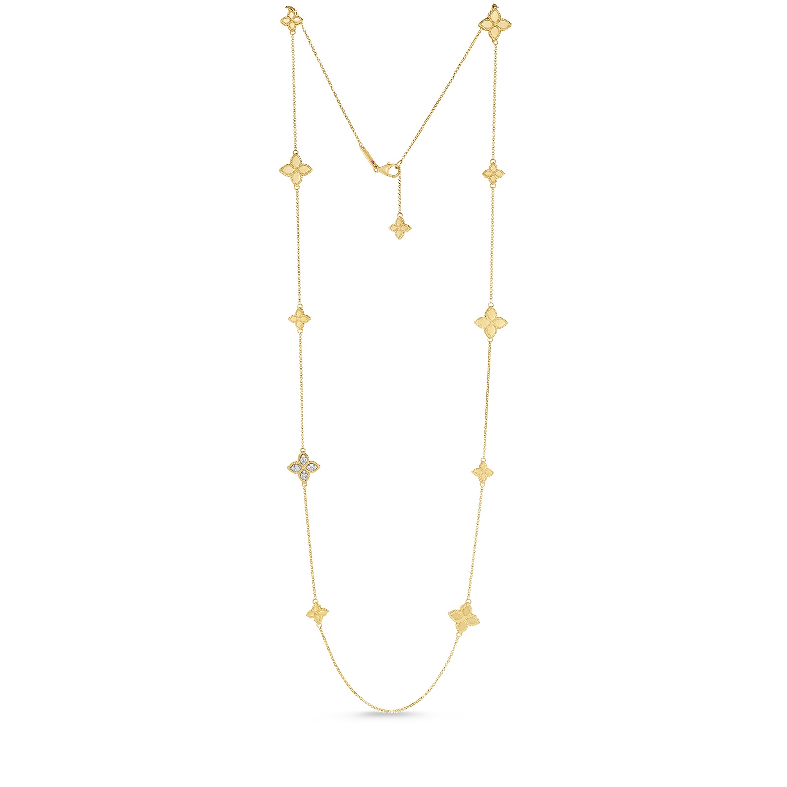 Roberto Coin Station Necklace With Diamonds