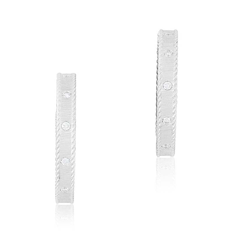 Roberto Coin 18Kt Gold Princess Earrings With Diamonds