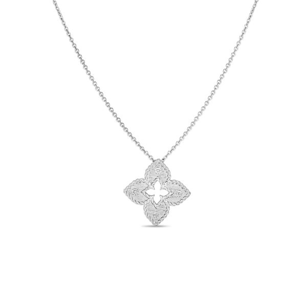 Petite Venetian Princess Diamond Flower Necklace
