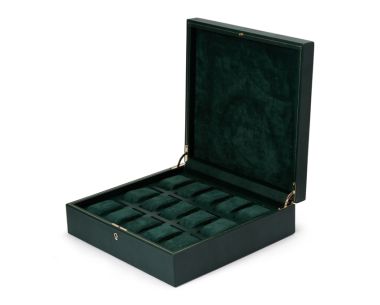 Wolf Green British Racing 15 Piece Watch Box