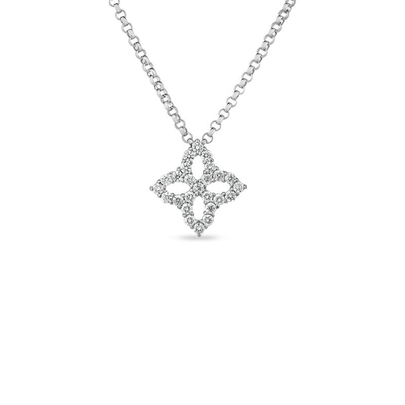 Roberto Coin Princess Flower Small Diamond Pendant