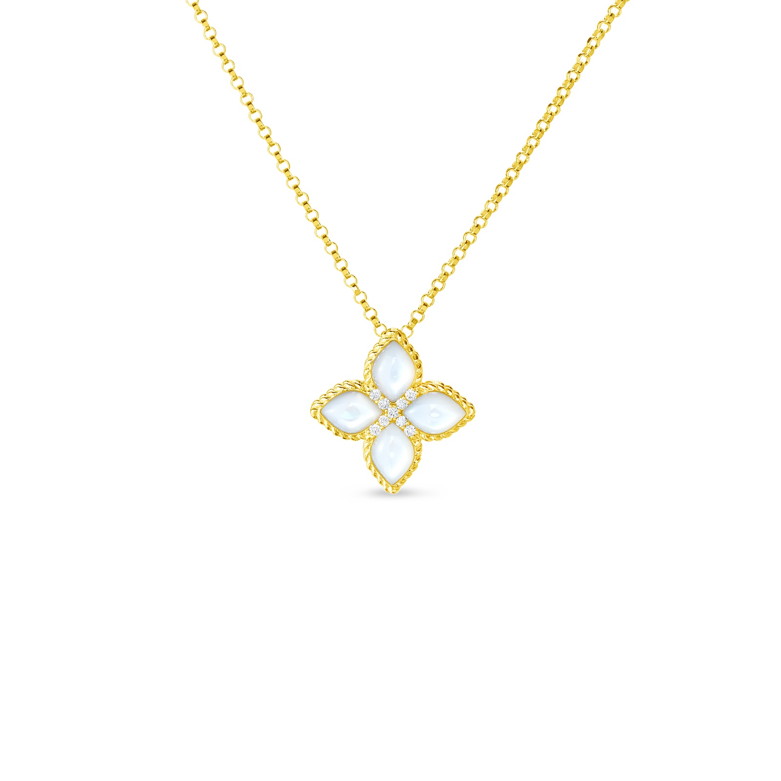 Roberto Coin 18K Yellow Gold Venetian Princess Diamond Necklace