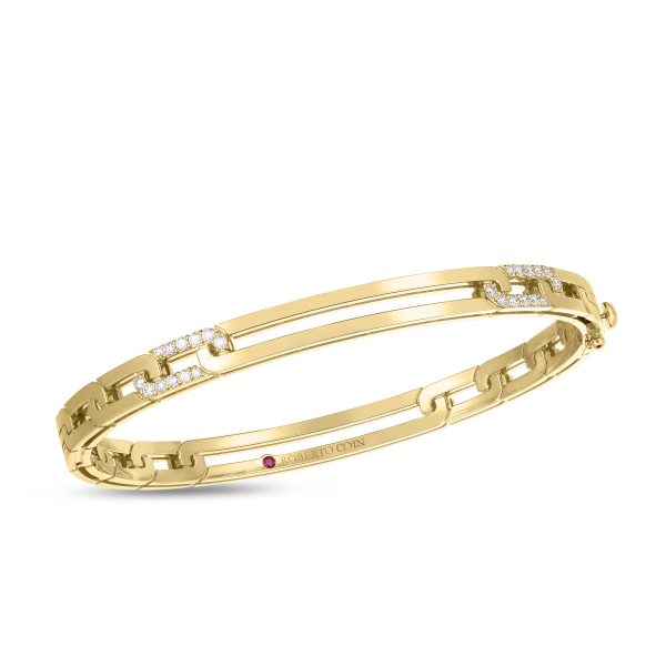 Navarra Diamond Accent & Extended Link Bangle 